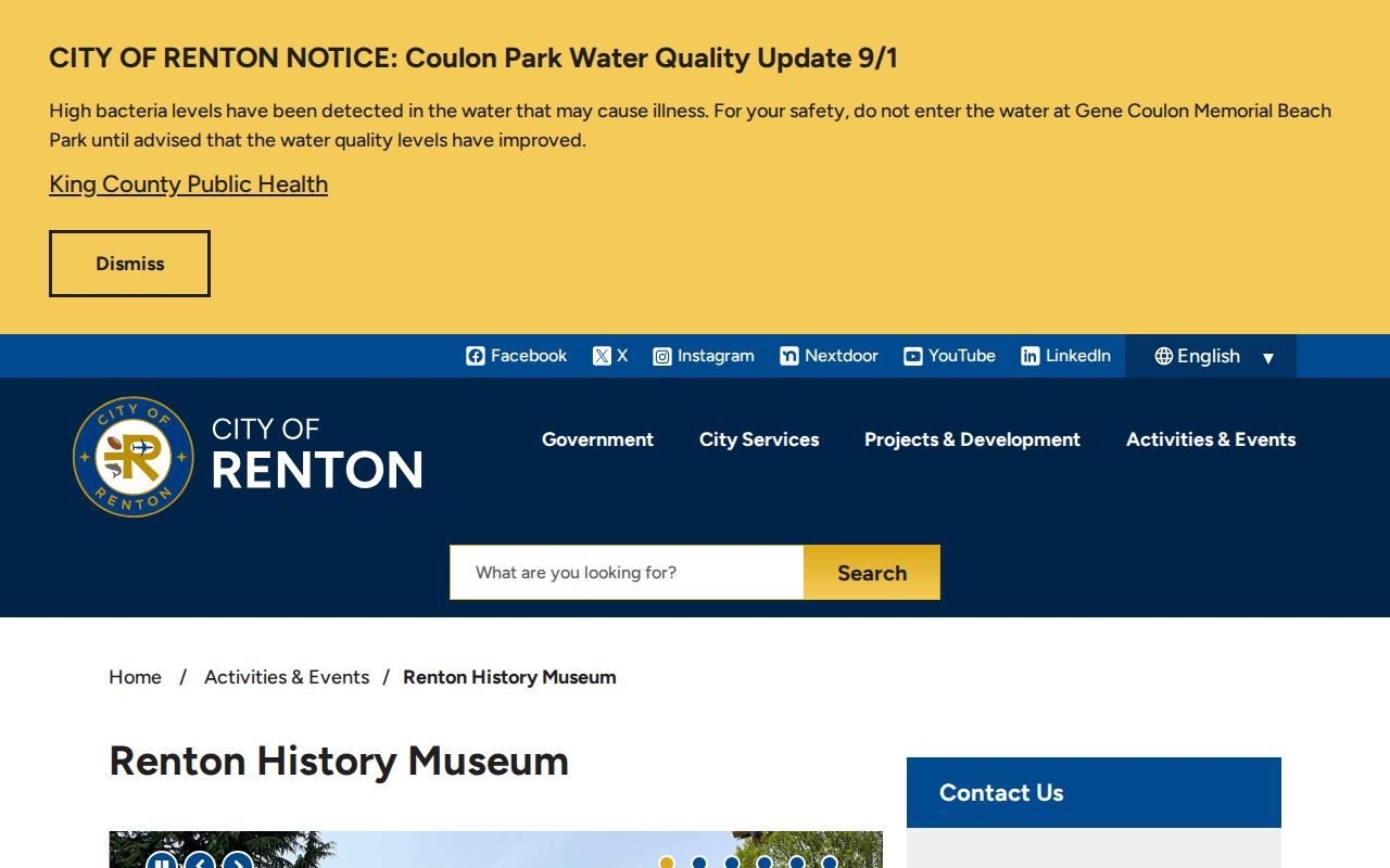 Renton History Museum source for historical city directory research